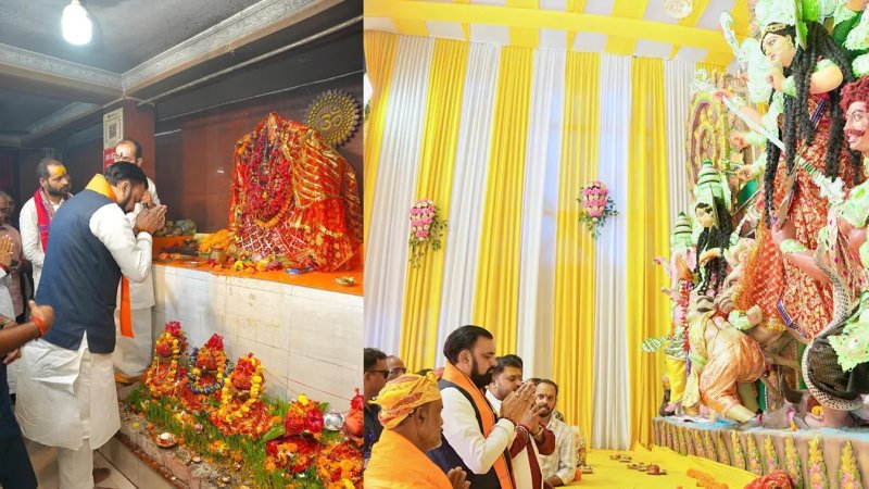 पटना के दुर्गा पूजा पंडालों में पहुंचे मुख्यमंत्री सम्राट चौधरी, राज्य की सुख-शांति के लिए की प्रार्थना