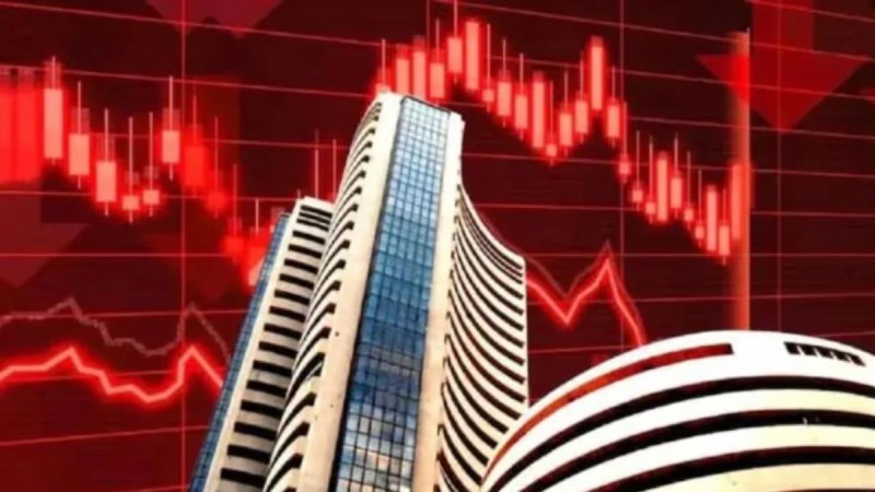 शेयर बाजार में फिर बिकवाली, सेंसेक्स 429 अंक गिरा; निफ्टी 22,603 पर बंद