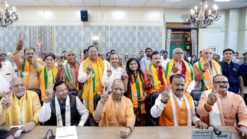 यूपी की 10 राज्यसभा सीटों पर निर्विरोध निर्वाचन, भाजपा के 8 और सपा के 2 उम्मीदवार जीते