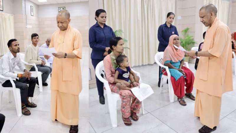 लखनऊ में CM योगी ने जनता दर्शन में सुनीं फरियाद, बोले- घबराइए नहीं, हर समस्या का होगा समाधान