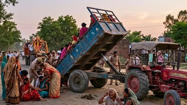 उन्नाव: ट्रैक्टर-ट्राली का प्रेशर खुलने से हादसा, बच्ची की मौत और कई महिलाएं घायल