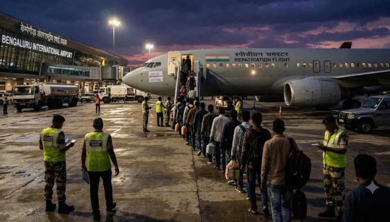 जम्मू-कश्मीर से 150 बांग्लादेशी नागरिकों का निर्वासन, विशेष विमान से बागडोगरा भेजे गए