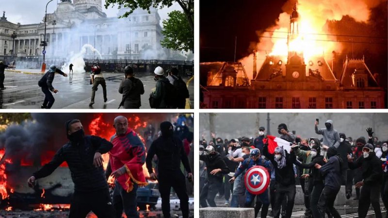 यूरोप के 5 देशों में महंगाई और आवास संकट के खिलाफ प्रदर्शन, फ्रांस में करीब 1000 हिरासत में